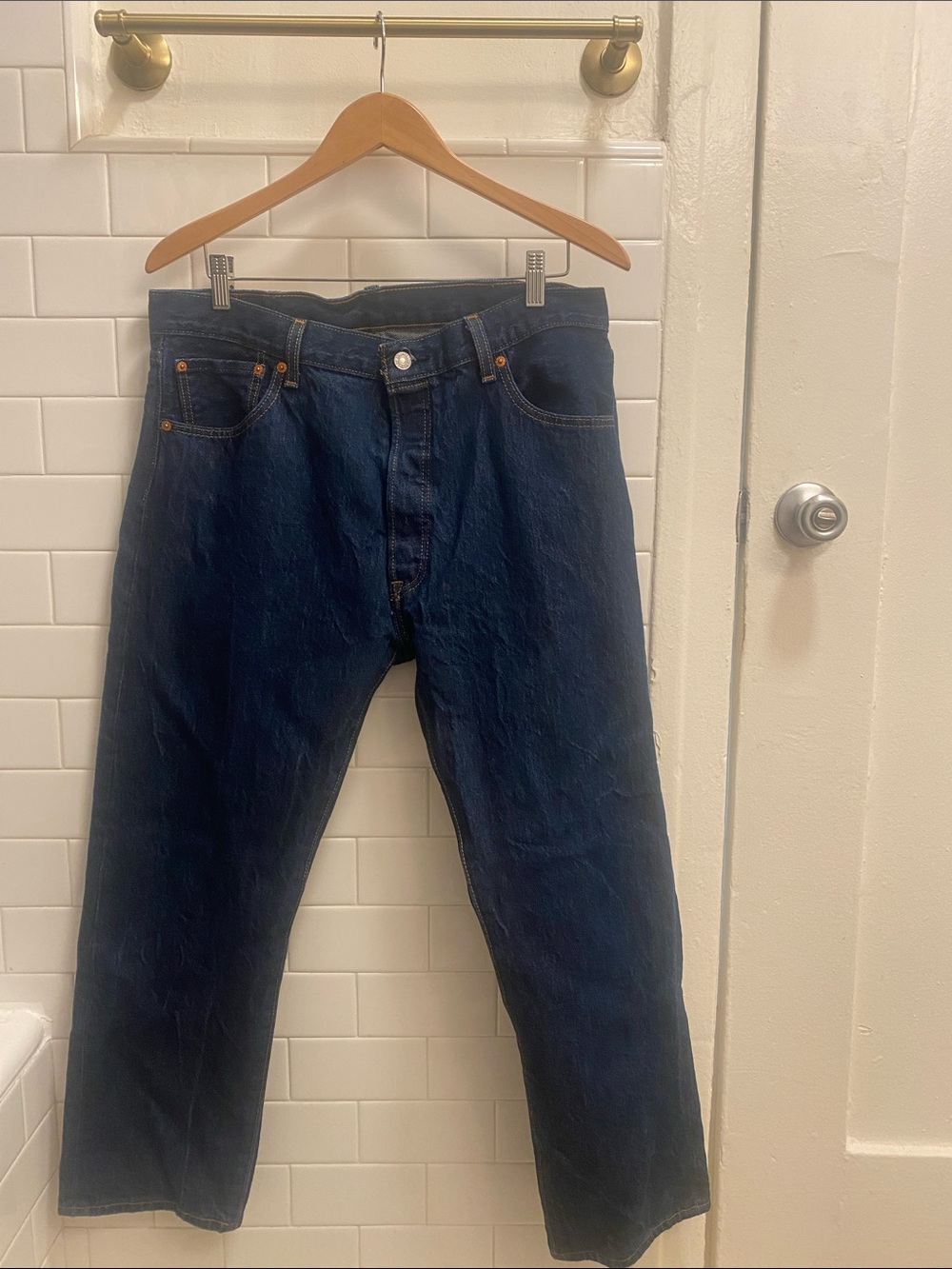 Levi's Men’s 501 Original Fit Jeans in Rigid Indigo